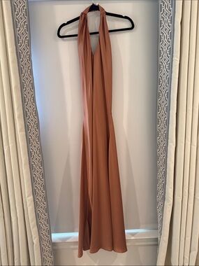 Show Me Your Mumu Rust Halter Midi Dress